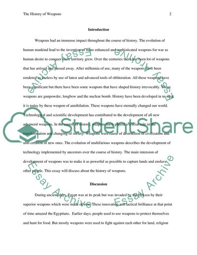 The History of Weapons