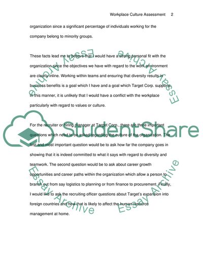 Workplace Culture Assessment