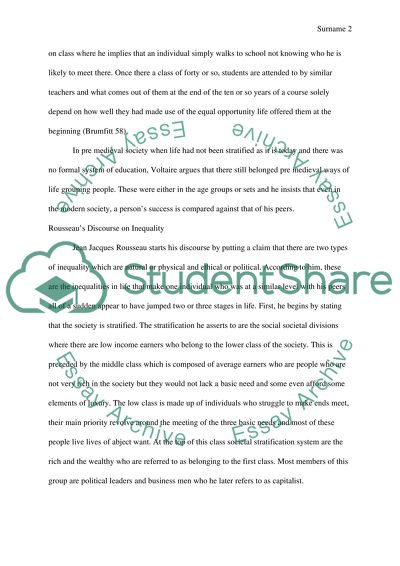 Inequality in society