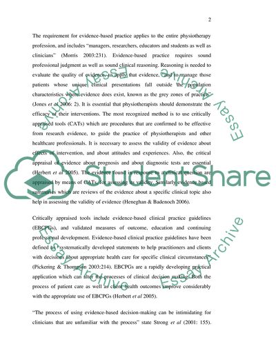 Professional Should Justify His or Her Practice