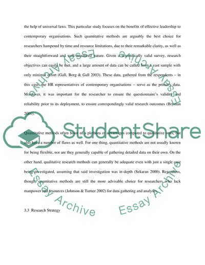 Benefits of Effective Leadership in 21st Century Organization-HR