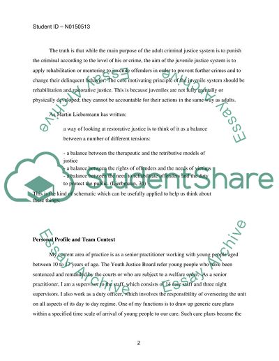 Implentation of effective youth justice practice