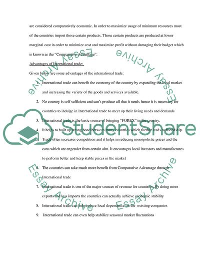 International Trade and NAFTA