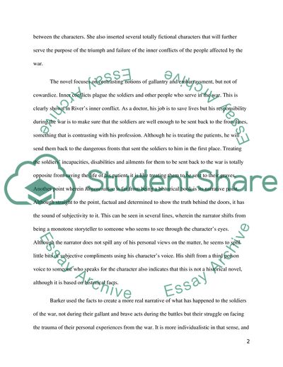 Issue of War in Regeneration Novel