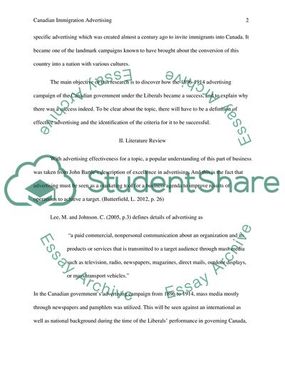 Canadian Immigration Advertising