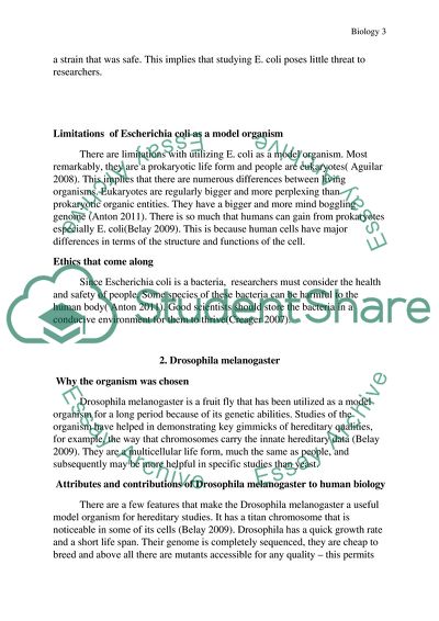 What are the Attributes and Limitations of Commonly Used Model Organisms when Applied to the Study of Human Biology