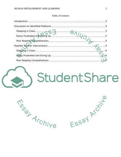 HUMAN DEVELOPMENT AND LEARNING