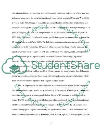 What is youth Youth classification developed in the UK and Europe as a result of construction