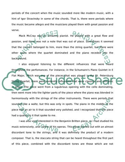 Experiences of Morrison concerts