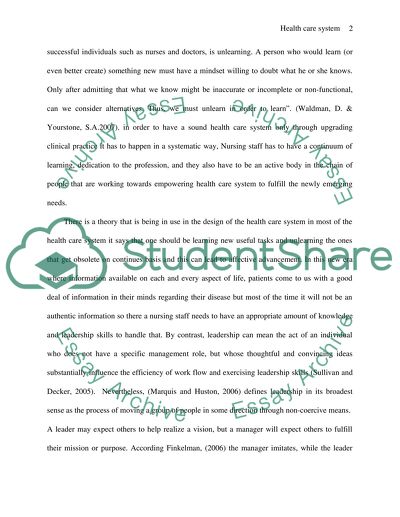 Management Skills Required by the Newly Qualified Staff Nurse