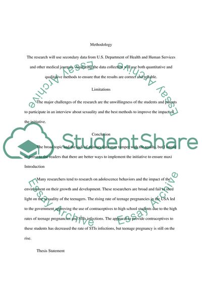 Ways To Improve The Impact Of Contraceptives By High School Students