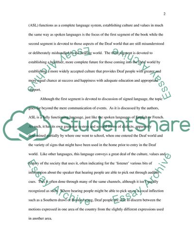 A Journey Into the Deaf World by Harlan Lane