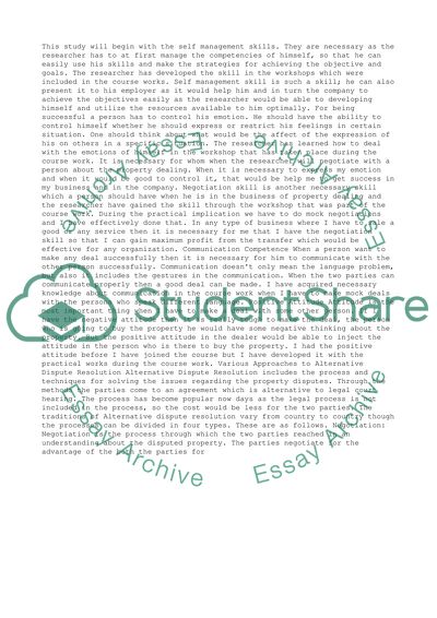 Property Business Skills