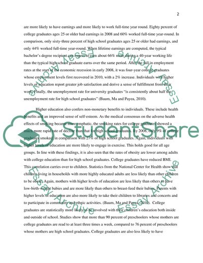 The Value of a University Education