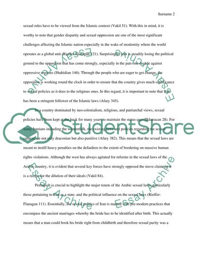 Sexual Politics in Iran