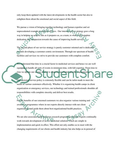 The Healthcare Organizations Service Strategy