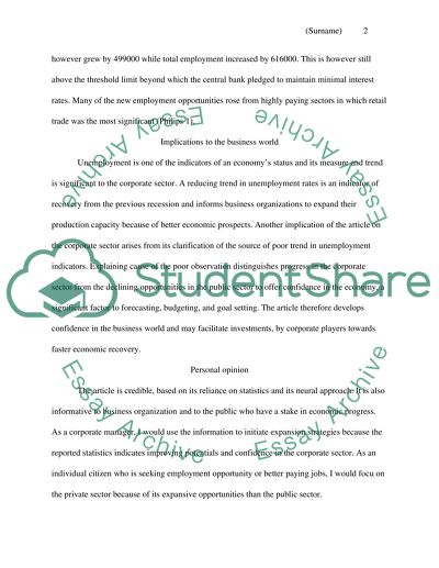 The U.S. Labor Market Cools, and Its Not Just the Weather