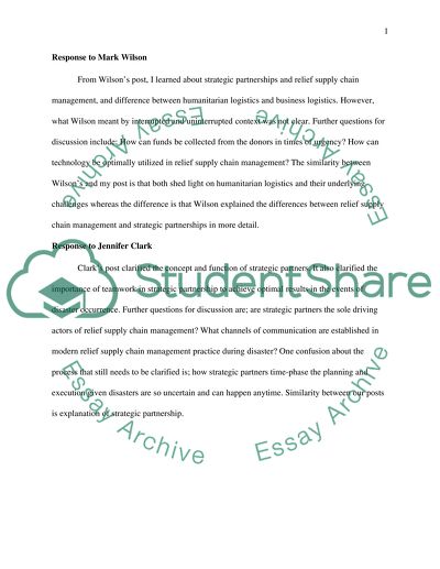 Student responses only