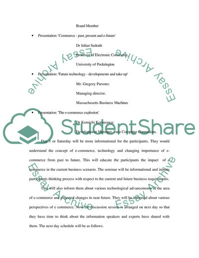 E Commerce in a Changing World