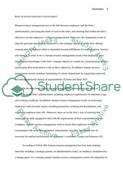 What Makes HR Strategic