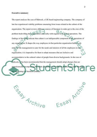 Implementing Change in the Organization: Case of Babcock