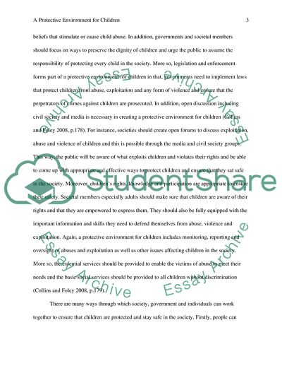 The Components of a Protective Environment for Children