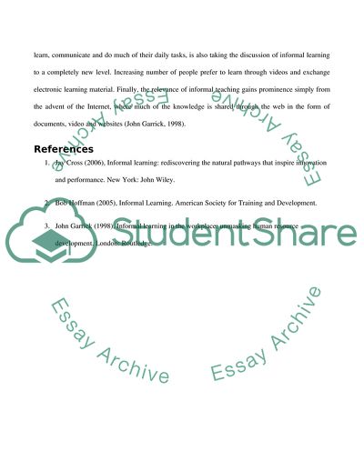 Formal Systematic Learning Is Less Important than Informal Learning