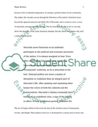 The Use of Magic Realism in 100 Years of Solitude