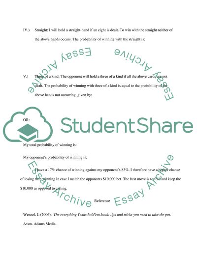 Probability Application
