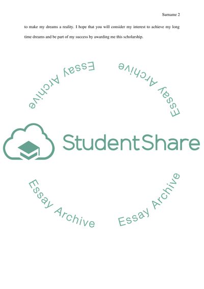Scholarship Request to Get an Education in IT