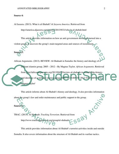 Analysis of Articles about Harakat al-Shabaab Mujahideen