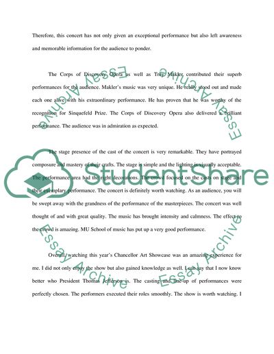 Feeling after concert