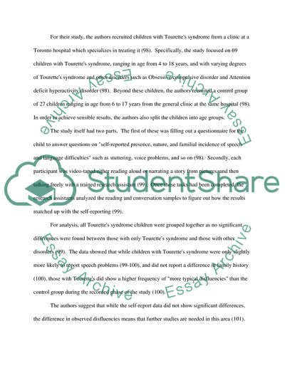 Speech Disfluencies in Individuals with Tourette Syndrome