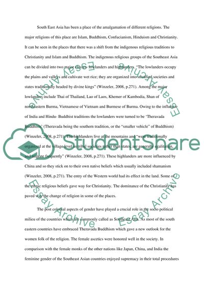 Gender and Religion in South East Asia