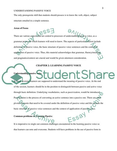 Materials That Focus Learners Attention on and Practice of Passive Voice