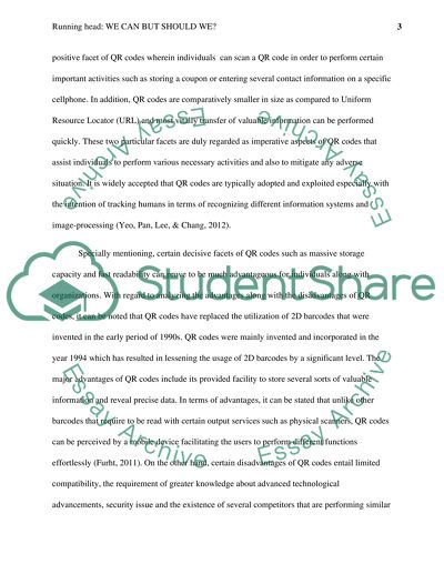 Quick Response (QR) Codes