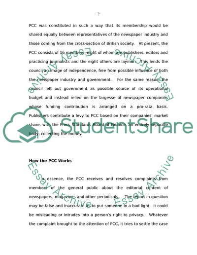 How the Press Complaints Commission Works - Work for the United Kingdom Newspapers
