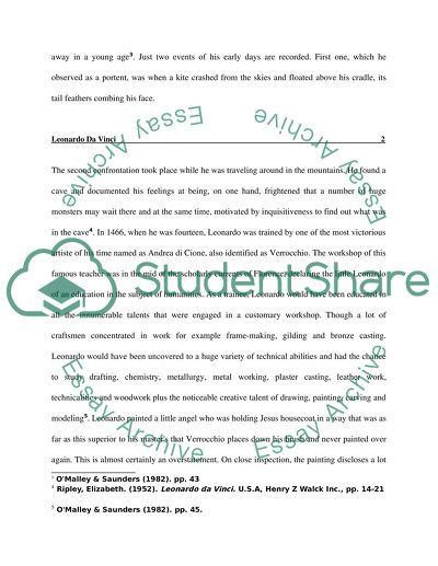 Leonardo Da Vinci or Journey to a Master of Art