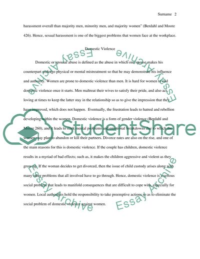Women study written project