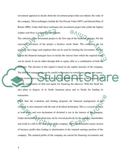 Introduction to Financial Management of A Company