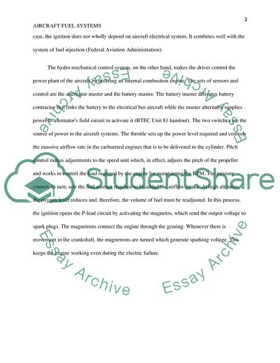 Aircraft Fuel System