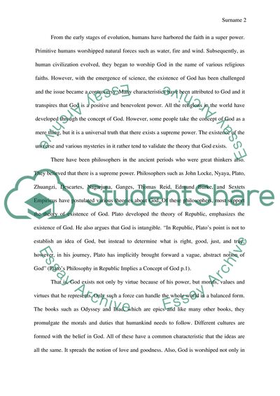 The Controversy of Existence of God