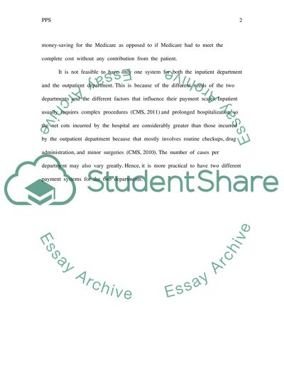 Inpatient Prospective Payment System and Outpatient Prospective Payment System