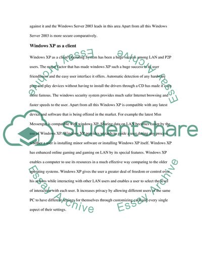 Windows Server 2003, Windows Vista and Their Differences
