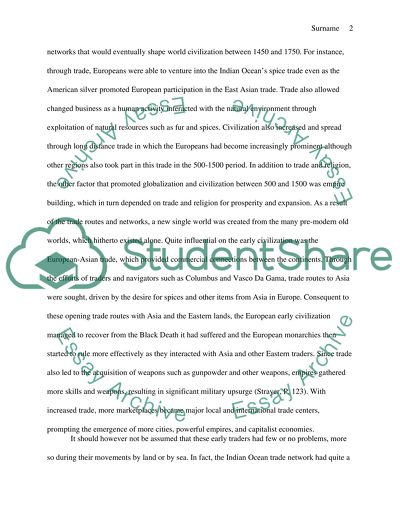 The Impact of the Interaction of Religion and Trade with Civilizations in 500-1500