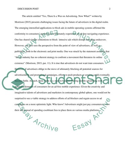 Yes, There Is a War on Advertising by Morrison