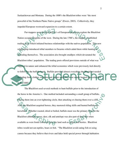 Blackfoot Indian Tribe