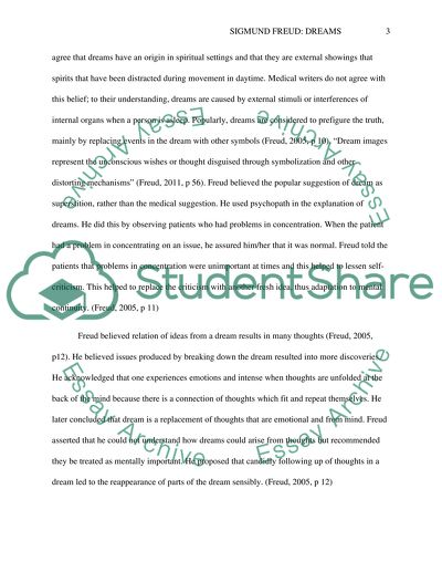 Sigmund Freud: Dreams