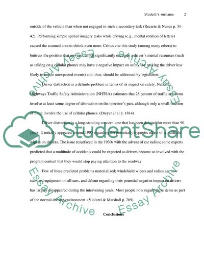 Should drivers of automobiles be prohibited from using cellular phones