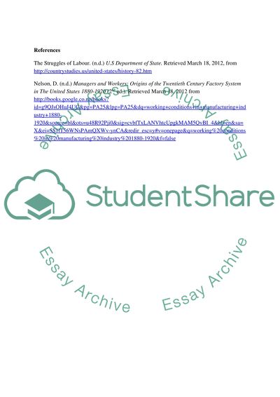 The Struggles of Labour